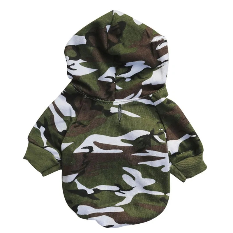 Dog Hooded Sweatshirt - Stylish, and Perfect for Any Occasion - PawsMartOnline Camo / Extra Small