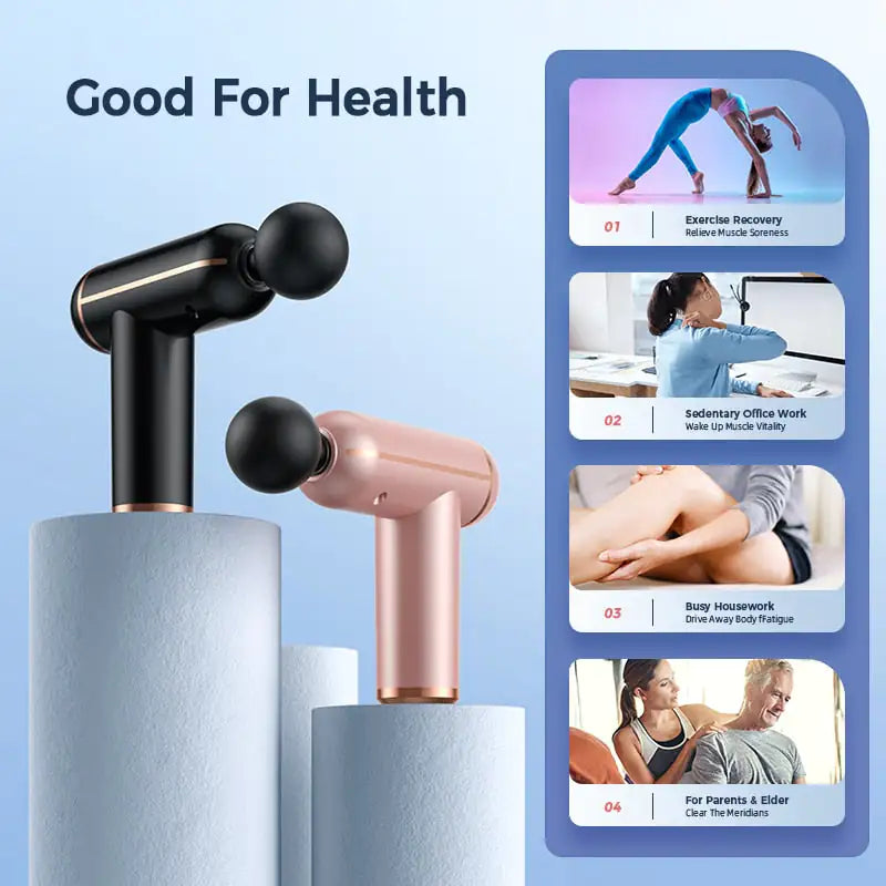 Compact Massage Gun - Powerful Portable Body Massager