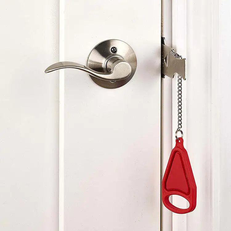 Portable Door Lock - Lightweight Travel Door Lock for Security