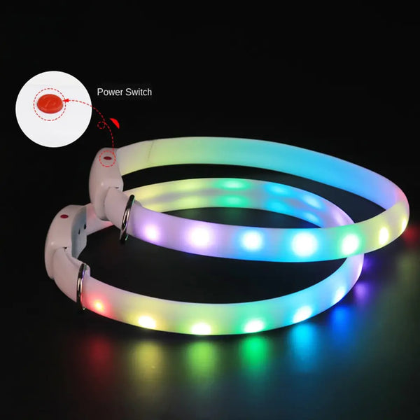 Flashing Glow Dog Collar - PawsMartOnline Default Title