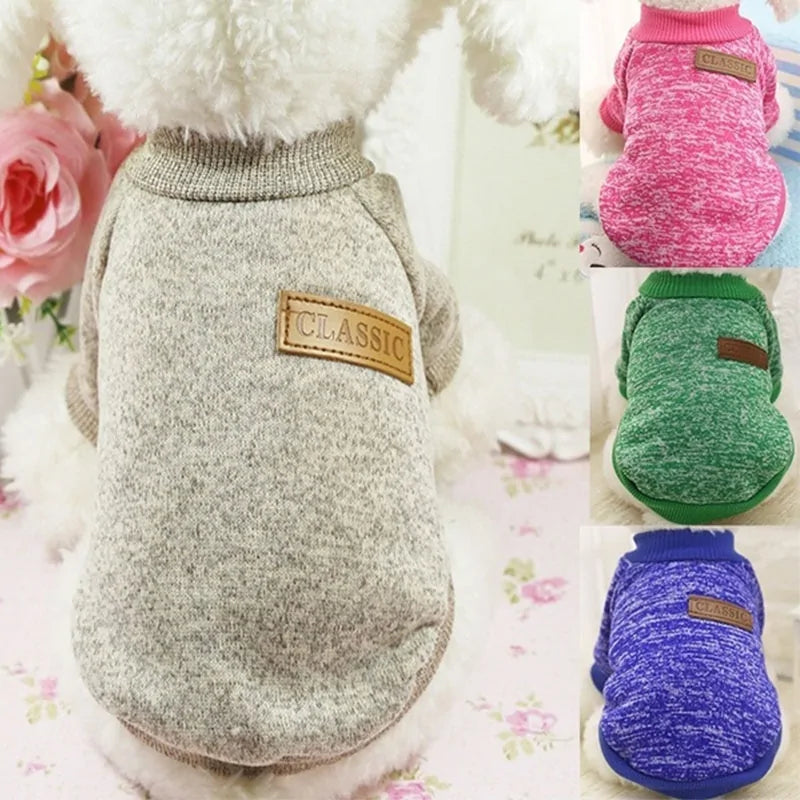 Classic Warm Winter Sweatshirts for Dogs & Cats