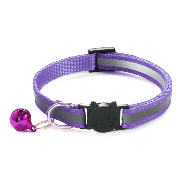 Purple- Gleam & Jingle Cat Collar