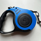 Retractable Pet Leash - PawsMartOnline BLUE AND BLACK / 9 Feet