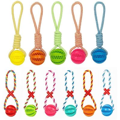 Dog Ball on Rope - PawsMartOnline