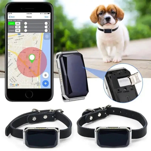 GPS Dog Collar - Waterproof Pet Tracker with Health Monitoring - PawsMartOnline