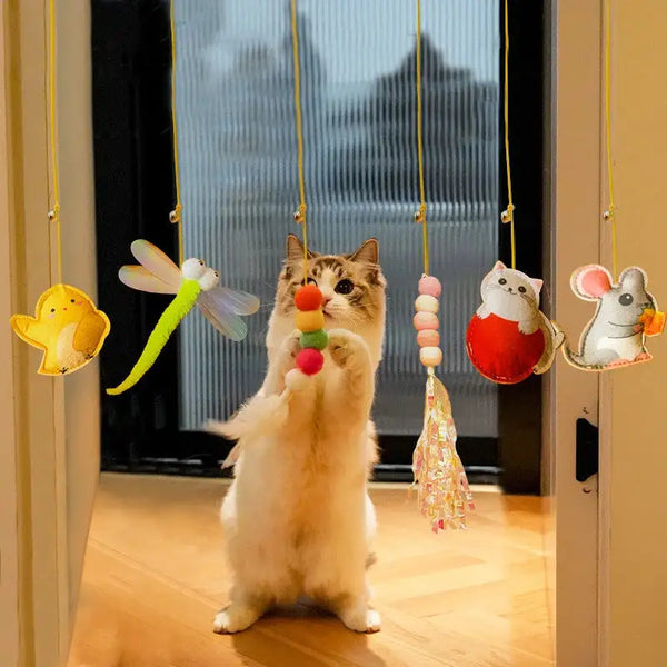 Adjustable Swinging Interactive Cat Toy - Engaging and Durable and Fun - PawsMartOnline