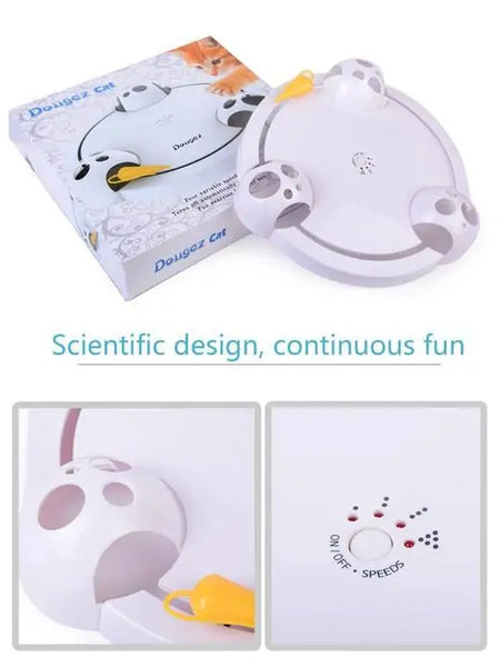 Automatic Interactive Cat Toy - USB Rechargeable Kitty Fun