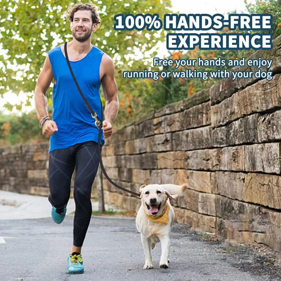 Hands-Free Crossbody Dog Leash – Perfect for Walking and Training - PawsMartOnline