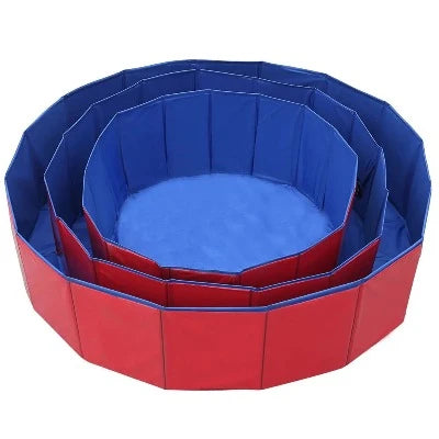 Pawfect Plunge Pool - PawsMartOnline Red Blue / XS 12x4in