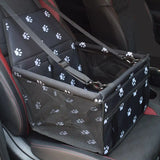 Canine Car Seat - Safe, Comfortable, and Breathable for Small Pets - PawsMartOnline Black White Prints / 15.7 x 11.8 x 9.6 inches