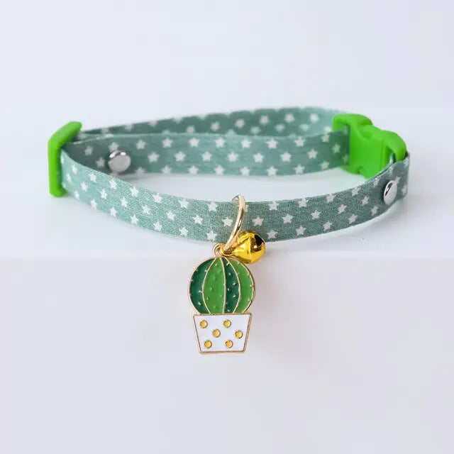 Cat and Small Dog collar - PawsMartOnline Cactus / Small 7-12"