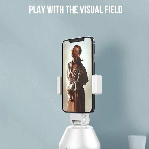 Phone Tripod - Hands-Free, 360° AI Tracking & Phone Stand