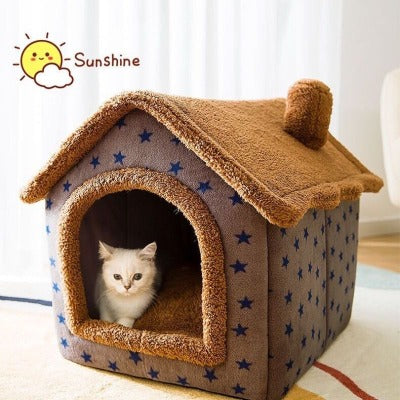 Cozy Haven Winter Pet House