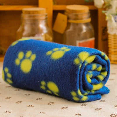blue pet bed blanket