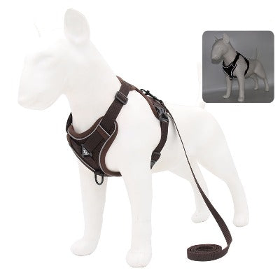 brown affordable pet harness