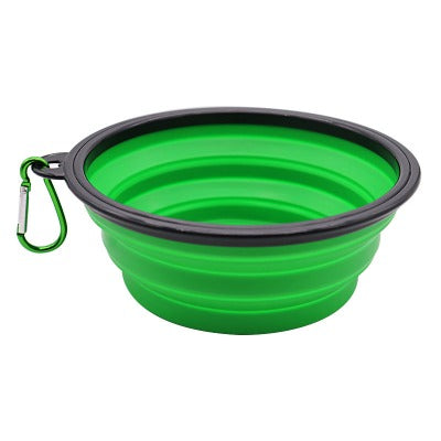 GREEN Collapsible Silicone Pet Bowl