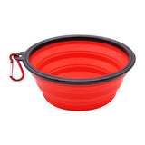 RED Collapsible Silicone Pet Bowl