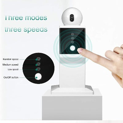 White Interactive Automatic Cat Laser Toy, Three modes, Three speeds