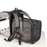 Black expanded out RoamingCat Expandable Journey Backpack
