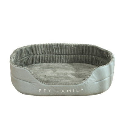 gray family pet bed